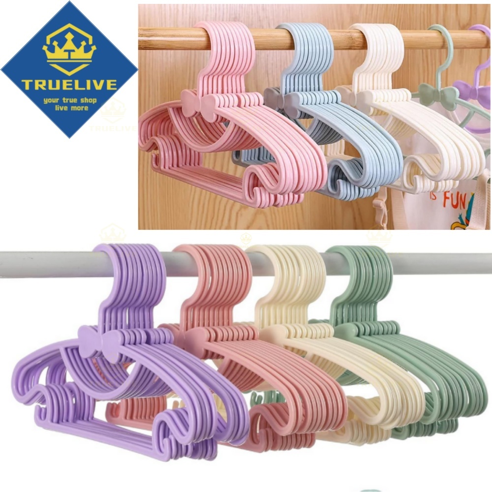Baby Clothing Hanging Rack - 30/20/10/5/1 Buah Rak Pakaian Bayi Plastik