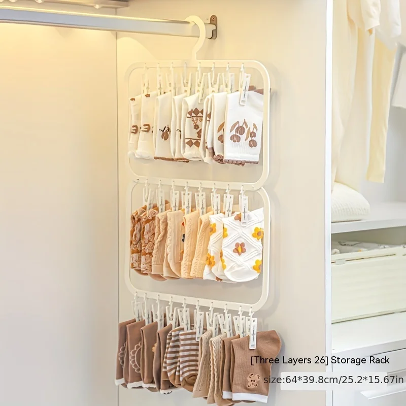 Baby Clothing Hanging Rack - Gantungan Bayi Multi-klip untuk Rumah Tangga,