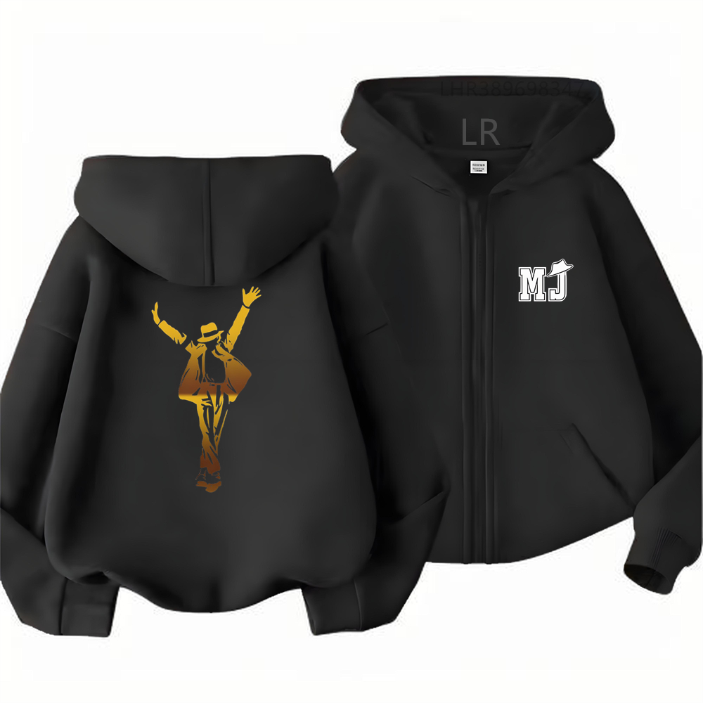 Baby Clothing Zipper - Hoodie Anak Hitam dengan Ritsleting, Cardigan