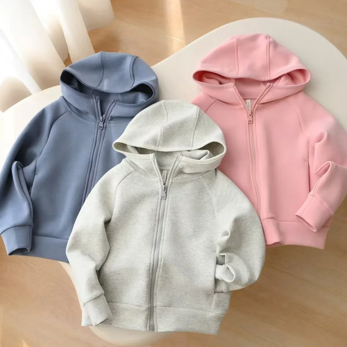 Baby Clothing Zipper - Jaket Sweater Berkerudung Anak Laki-laki dengan