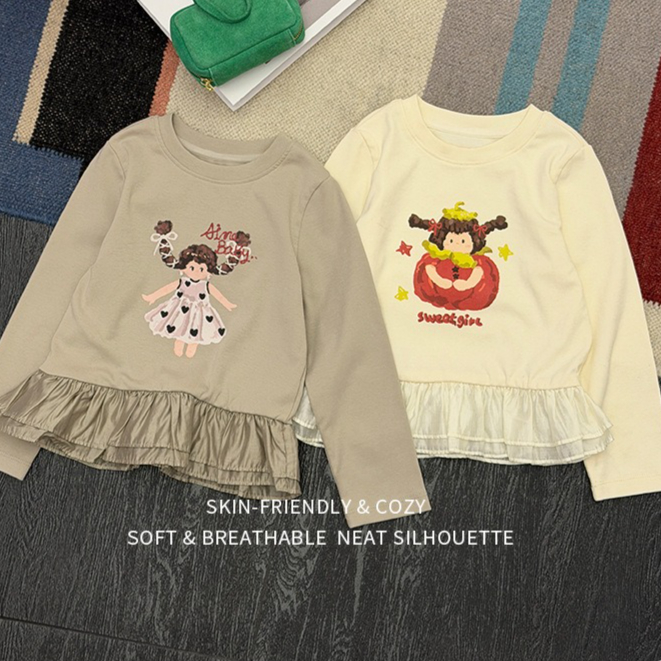 Baby Clothing Yarn - Kaos Anak Perempuan 2026 Musim Semi