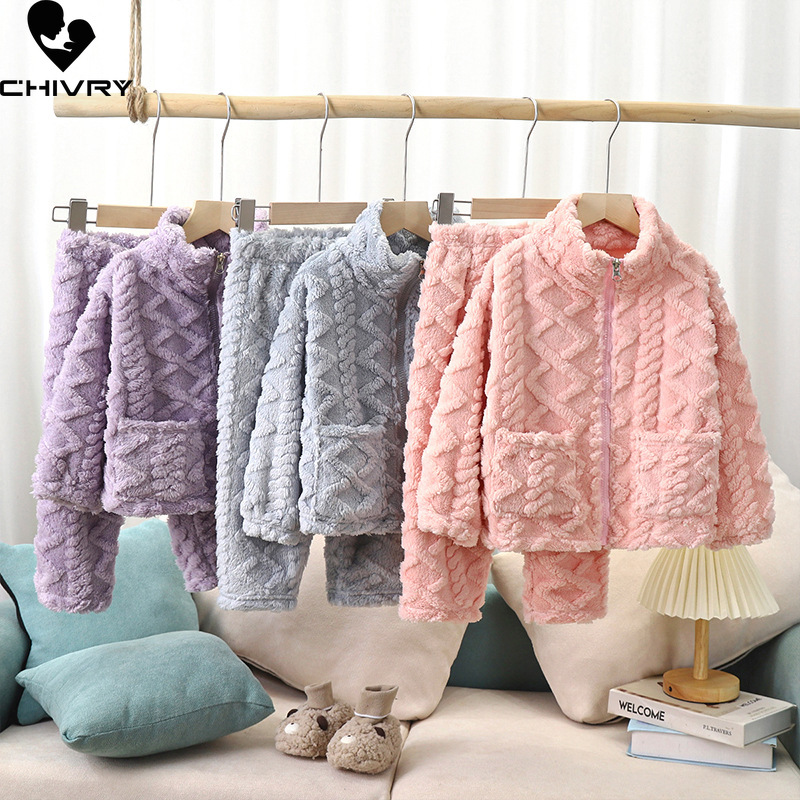 Piyama flanel hangat tebal ana - Baby Clothing Zipper ulasan dan harga