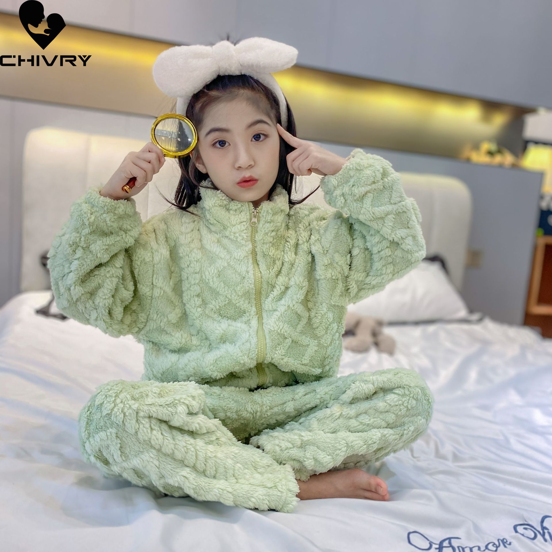 Piyama flanel hangat tebal ana - Baby Clothing Zipper ulasan dan harga