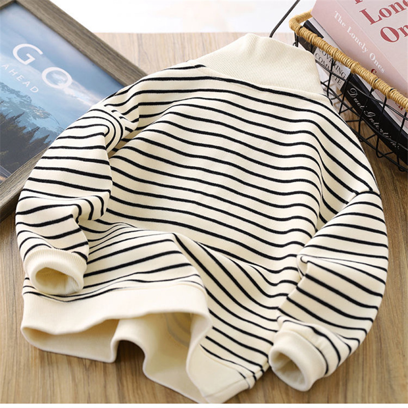 Sweatshirt bergaris anak laki- - Baby Clothing Zipper ulasan dan harga