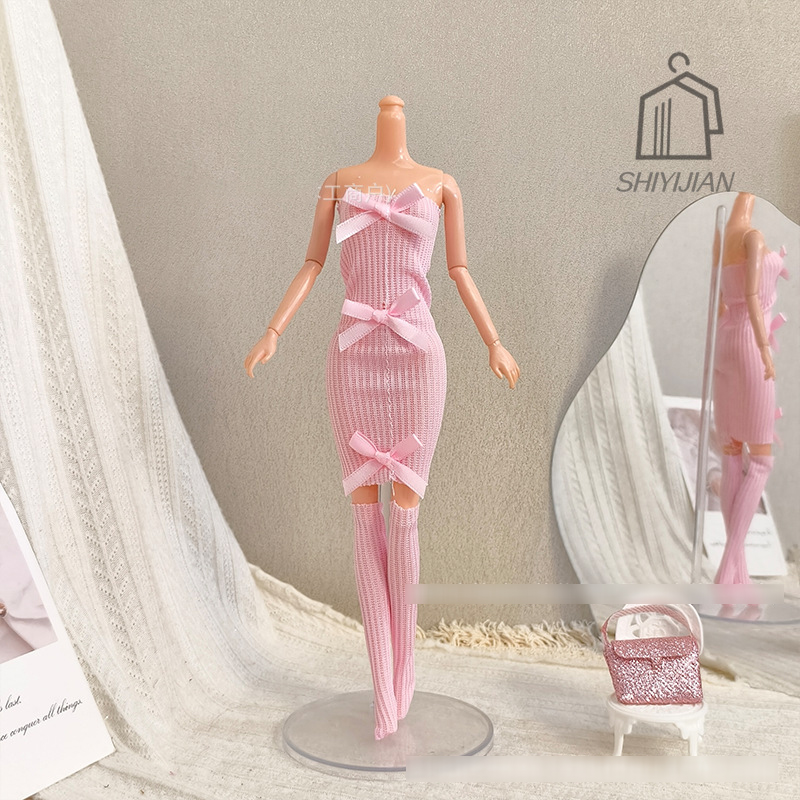 Gaun Rajutan Pita Manis Atasan - Baby Clothing Crochet ulasan dan harga