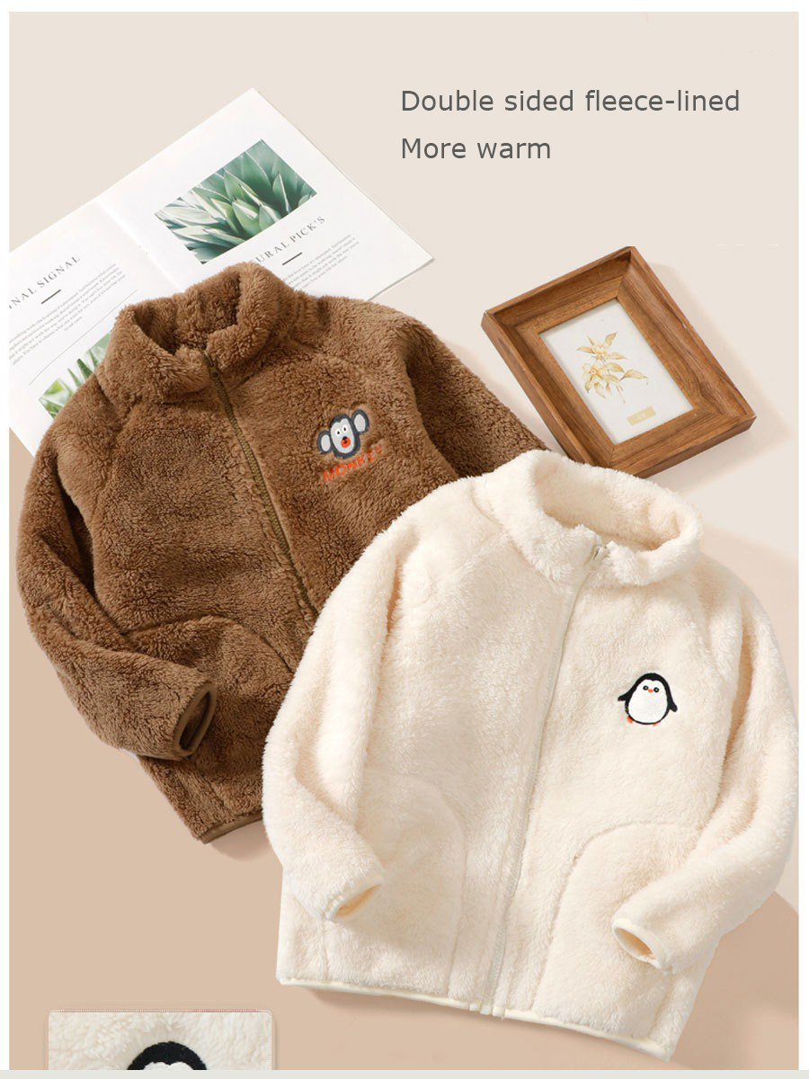 Pakaian Fleece Lembut Anak-Ana - Baby Clothing Zipper ulasan dan harga